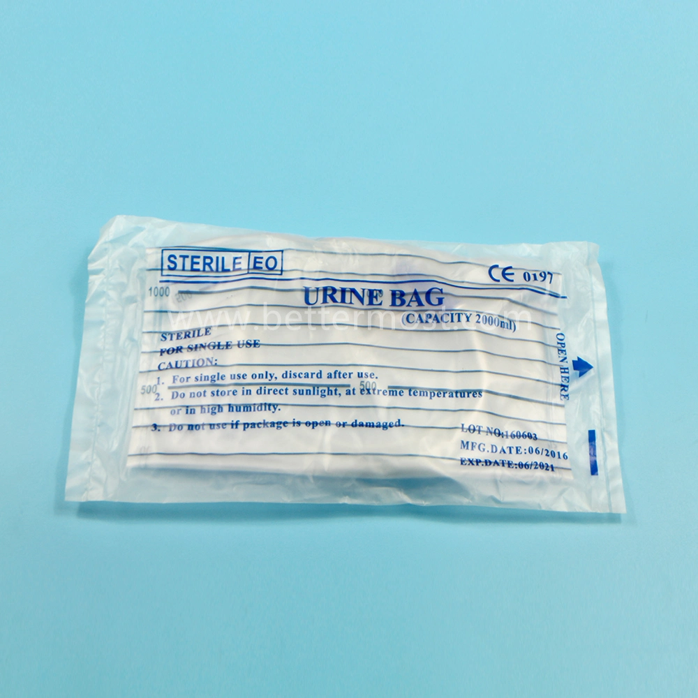 Bm® Disposable High Quality Medical PVC Urine Drainage Bag ISO13485 CE