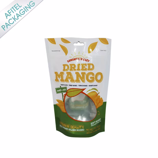 Настраиваемая полупрозрачная сумка для упаковки пищевых продуктов из алюминиевой фольги с застежкой-молнией