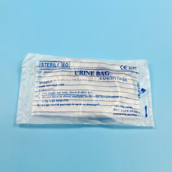Bm® одноразовый высококачественный медицинский мешок для дренажа мочи из ПВХ ISO13485 CE