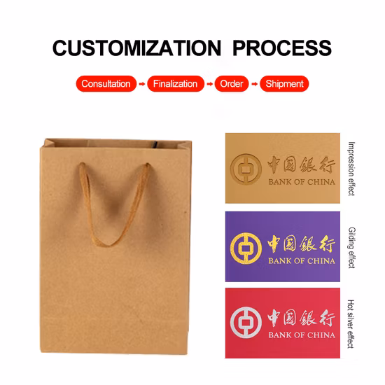 Экологичный индивидуальный логотип Белый крафт-тоут Пластиковый кофейный коричневый цвет Искусство переработанной печати Хранение Роскошная модная черная сумка-тоут Ручная бумага для покупок Подарочные упаковочные пакеты